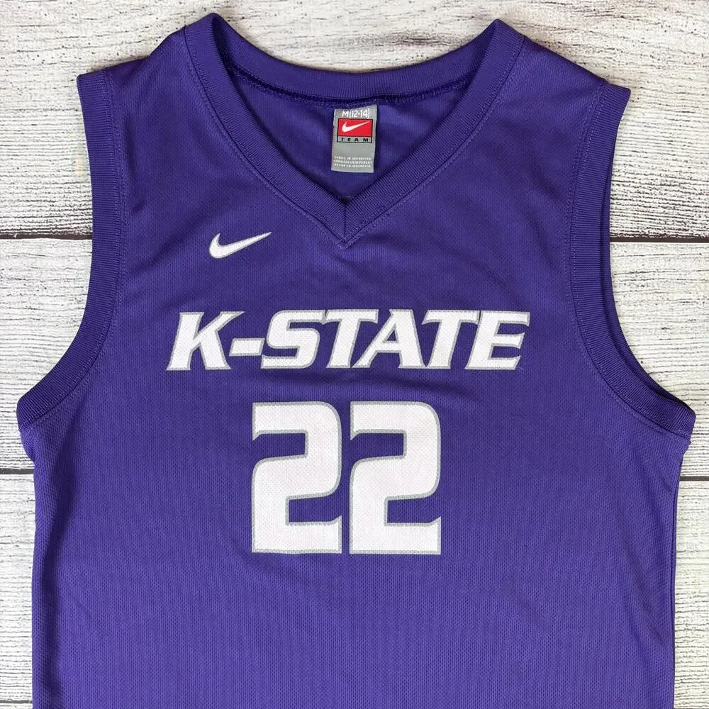 Vintage Nike Kansas State Wildcats College Basketball Jersey
